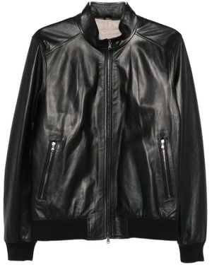 Barba Napoli "Dakota" Biker Jacket - Black