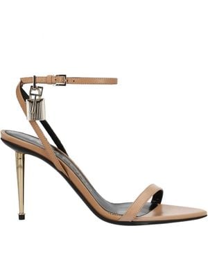 Tom Ford Sandal With Padlock - Metallic