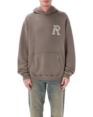 Represent Western Initial Hoodie - Gray
