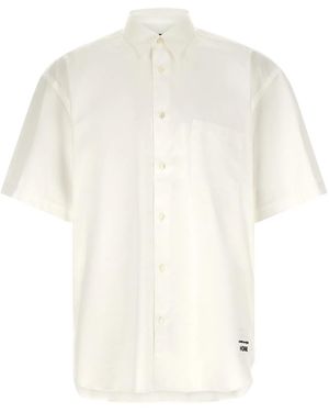 Comme Des Garçons Homme Logo Embroidery Shirt - White