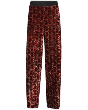 OBIDI Velvet Trousers - Red