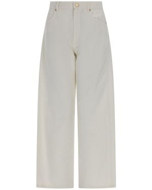 Max Mara S Max Mara Pantalone Cinque Tasche - White