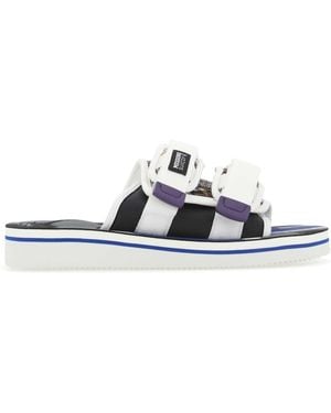 Suicoke Fabric Moto-Cab Slippers - White