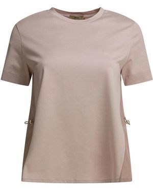 Herno Crew-Neck T-Shirt - Natural