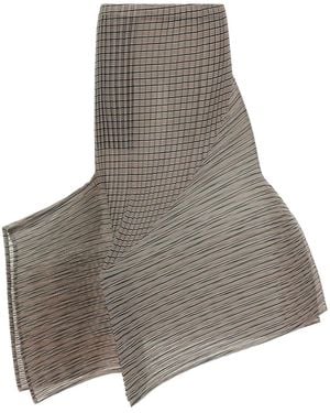 Issey Miyake 'Generic Stripes (Machine Pleats) Skirt - Grey