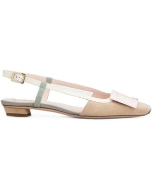 Roger Vivier Belle Slingback Court Shoes - Natural