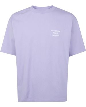Drole de Monsieur "Slogan" T-Shirt - Purple