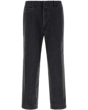 Nanamica Wide Denim Trousers - Black