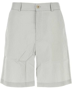 GIMAGUAS Embroidered Modal Blend Nicolas Bermuda Shorts - Gray