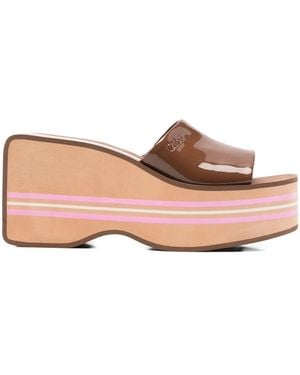 Chloé Swimming Cool Wedge Mule - Pink