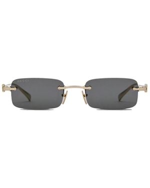 Gucci Rectangular Frame Sunglasses - Grey