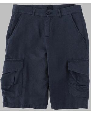 Fay Woven Bermuda Shorts - Blue