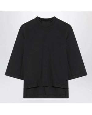 Moncler x Edward Enninful Top With Asymmetric Hem - Black