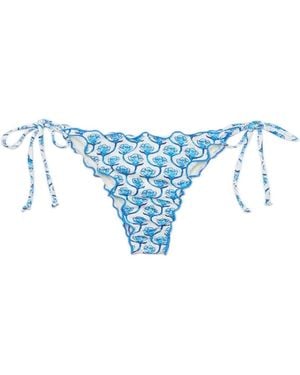 MC2 Saint Barth "Miami" Bikini Bottoms - Blue