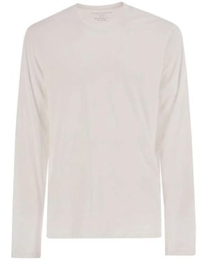 Majestic Long-Sleeved Crew-Neck T-Shirt - White