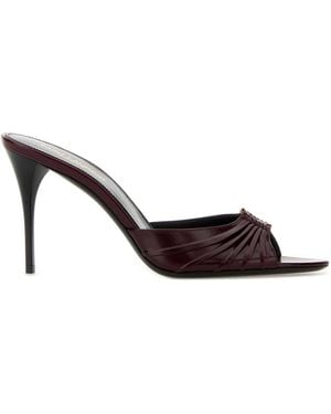 Saint Laurent Mule Babylone - Red