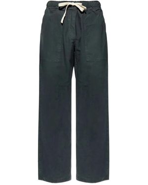Palm Angels "Curved Logo Loose" Trousers - Blue