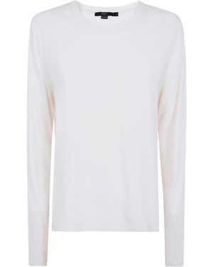 Seventy Jersey Crepe Round Neck Sweater - White