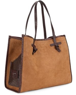 Gianni Chiarini Marcella Leather Tote Bag - Brown
