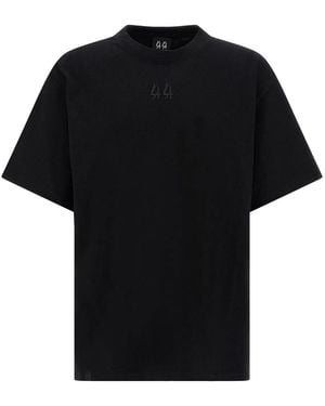 44 LABEL Embroidery T-Shirt - Black