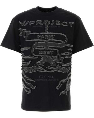 Y. Project Cotton T-Shirt - Black