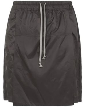 Moncler Mudcolored Drawstring Kilt Shorts - Gray