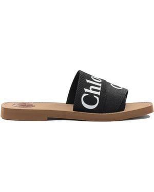 Chloé "Woody" Slides - Black