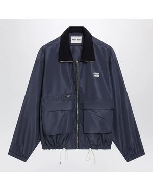 Miu Miu Tela Tec Lightweight Windproof Blouson - Blue
