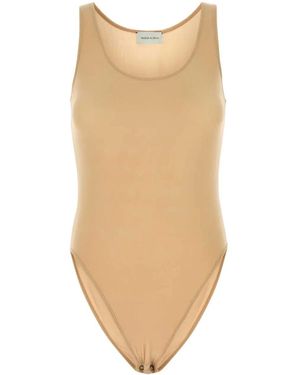 Magda Butrym Stretch Cupro Bodysuit - White