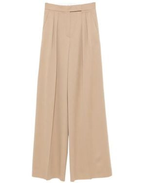 Max Mara Quorum Pleated Trousers - Natural