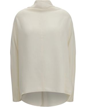 TOTEME Cowl Neck Blouse - White