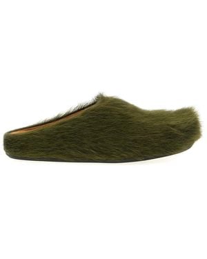 Marni 'Fussbett' Sabots - Green
