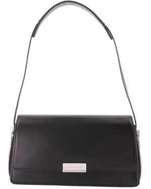 Alexander Wang Siren Medium Flap Shoulder Bag - Black