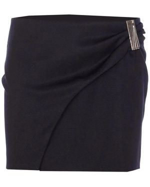 The Attico Mini Crossover Skirt - Blue