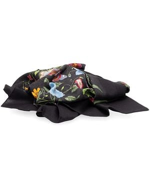 Gucci 'Flora' Foulard - Black