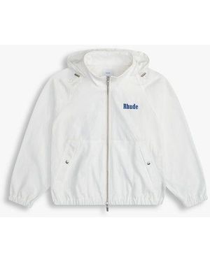 Rhude Palm Print Track Jacket - White