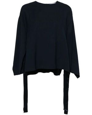 Erika Cavallini Semi Couture Cady Texture Blouse - Black