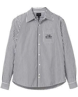 Marc Jacobs Striped Cotton Shirt - Gray
