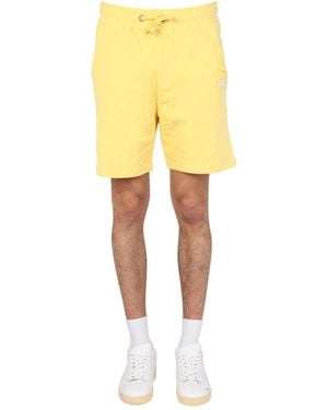 Alpha Industries Logo Embroidery Bermuda - Yellow