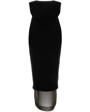 KHAITE Viscose Blend Malik Dress - Black