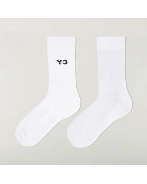 Y-3 And-3 Crew Socks - White