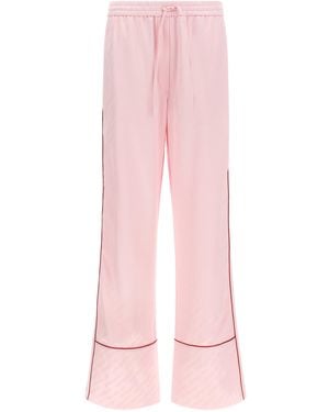 Off-White c/o Virgil Abloh 'Jacquard Satin Pajama' Trousers - Pink
