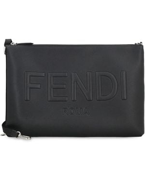 Fendi Pc Pouch - Black