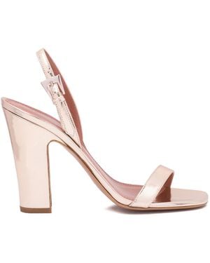 Paris Texas Leather Sandals - Pink