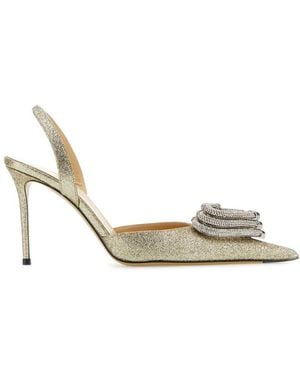 Mach & Mach Mach & Mach Platinum Fabric Pumps - Metallic