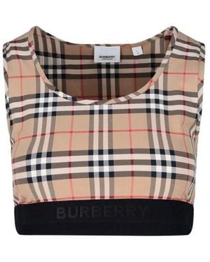 Burberry Printed Stretch Nylon Top - Multicolor