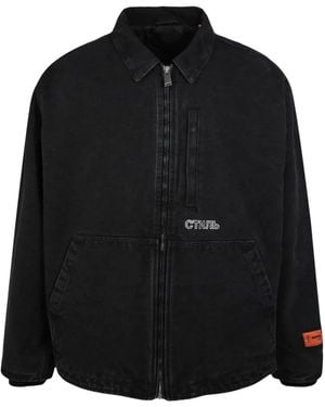 Heron Preston Ctnmb Canvas Padded Jacket - Black