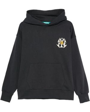 Barrow Big Apple Printed Hoodie - Black