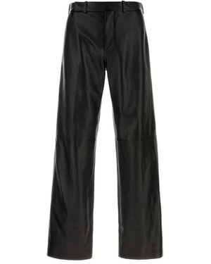 Fendi Flat Front Trousers - Black