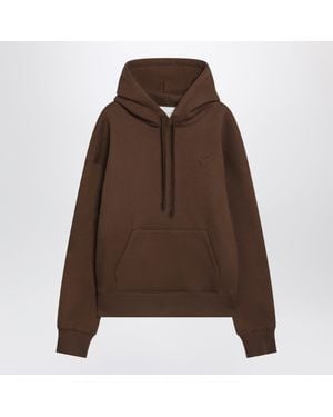 Ami Paris Ami De Coeur Sweatshirt - Brown